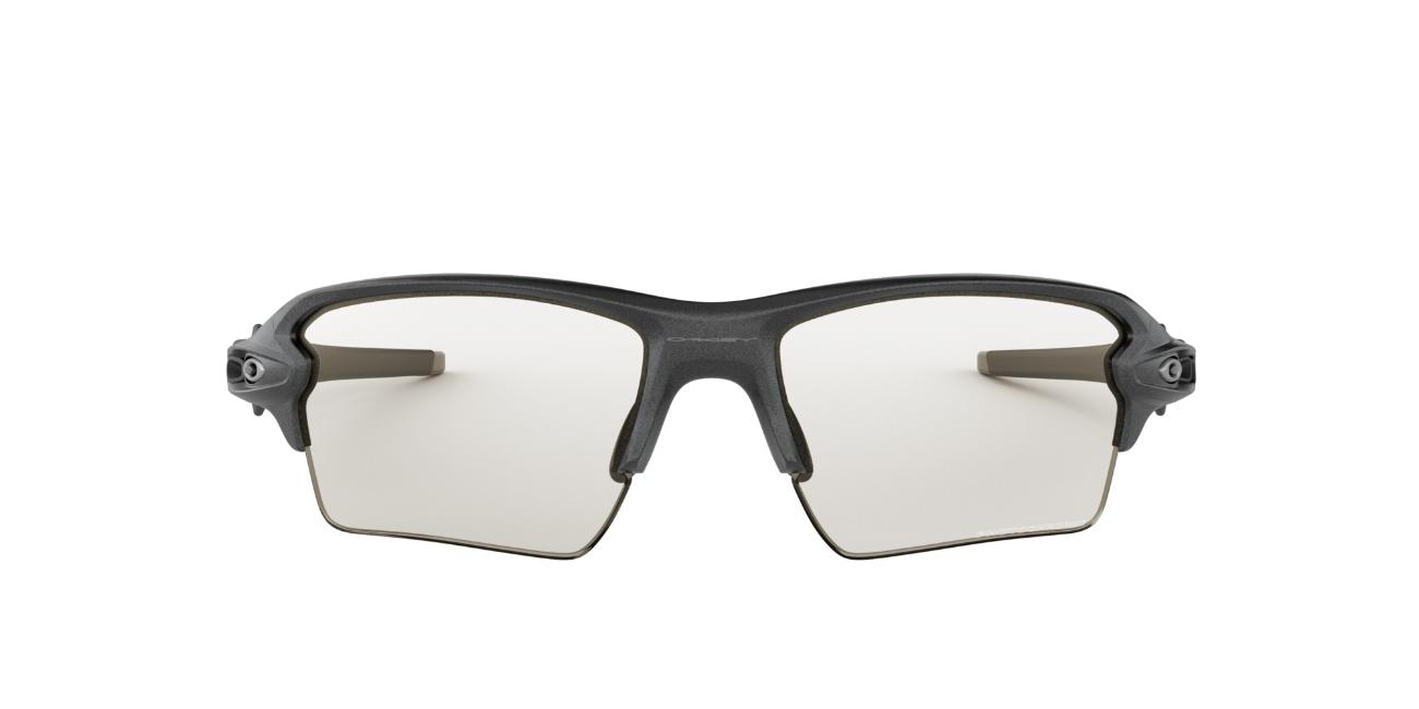 OAKLEY FLAK 2.0 XL Steel / 59-38-918816 / Clear to Black Iridium Photochromic