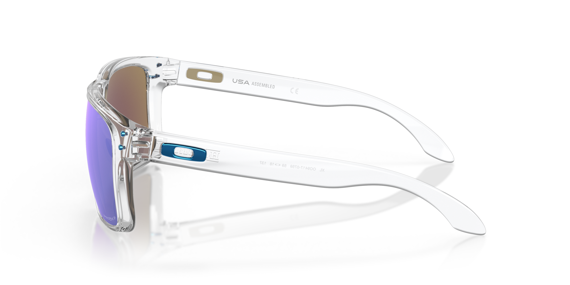 OAKLEY HOLBROOK XL Polished Clear / Prizm Sapphire Polarized / 941707(59)