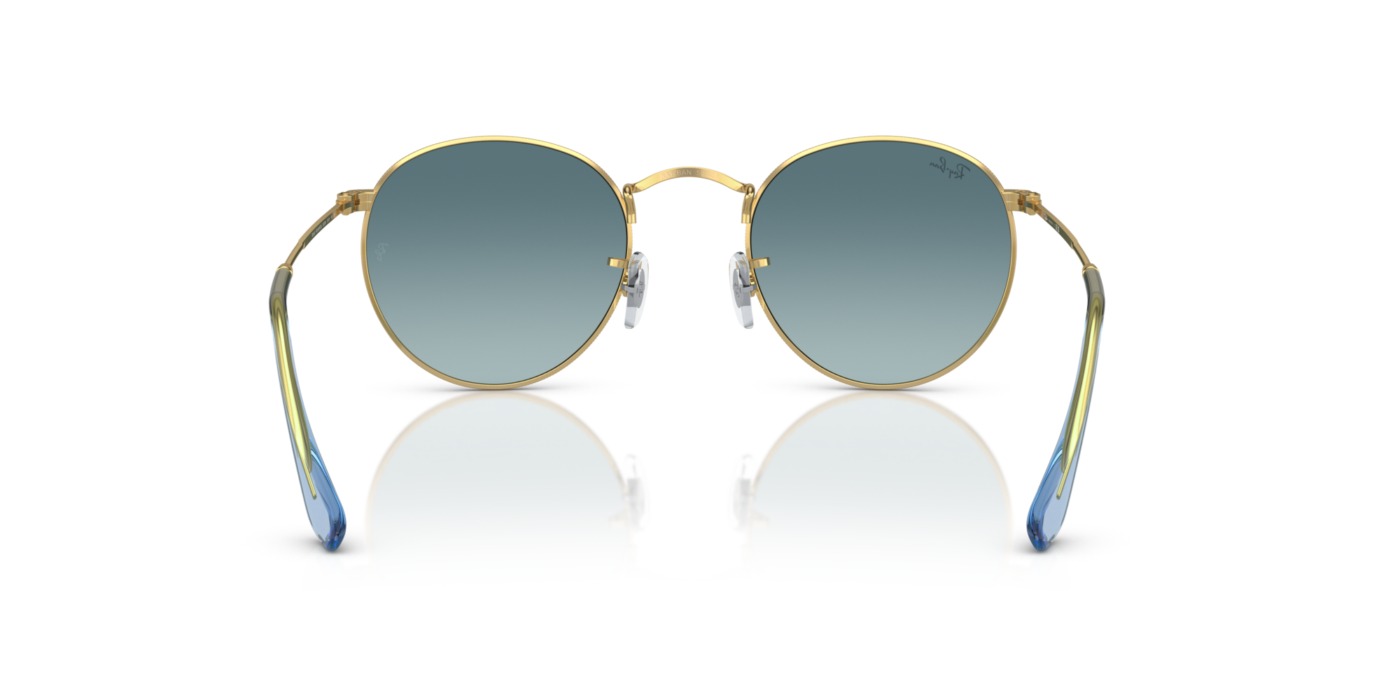 RAY-BAN ROUND METAL Gold / Blue / 001/3M(47)