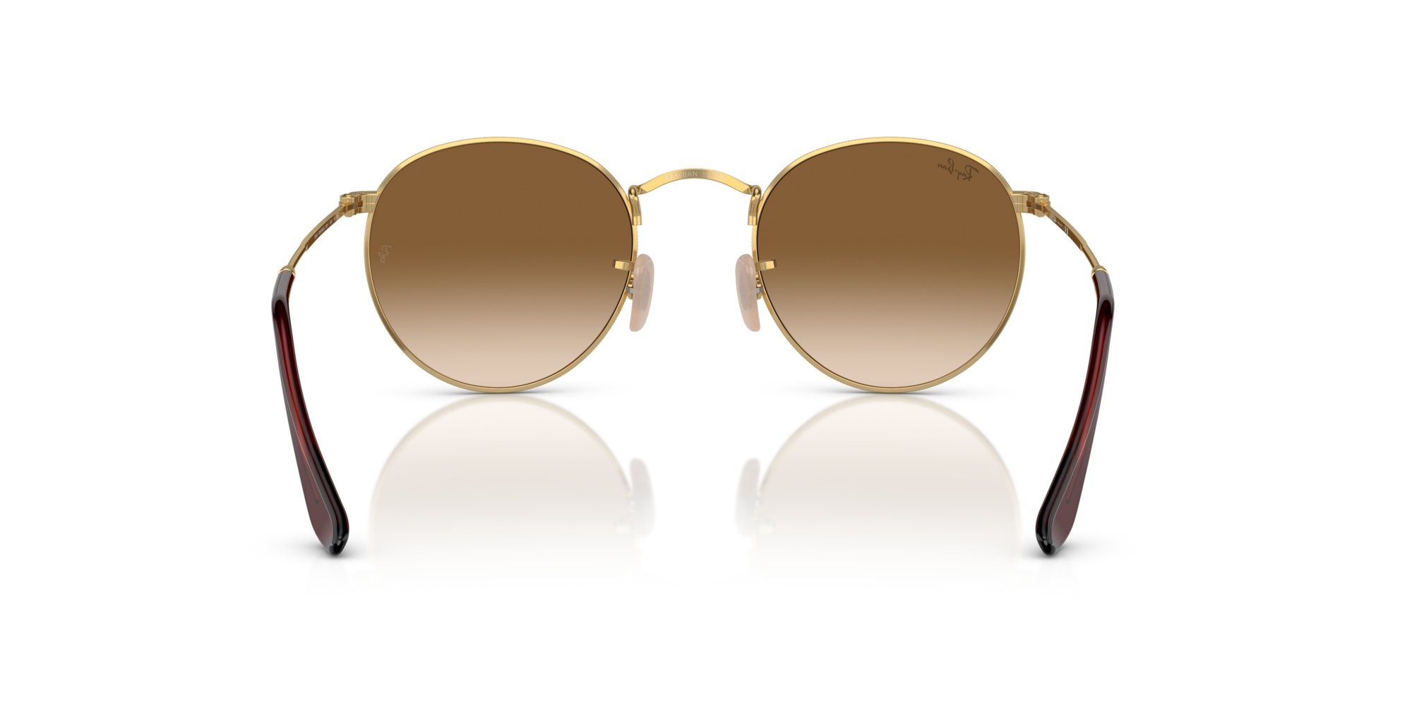 RAY-BAN ROUND METAL Gold / Brown / 001/51(47)