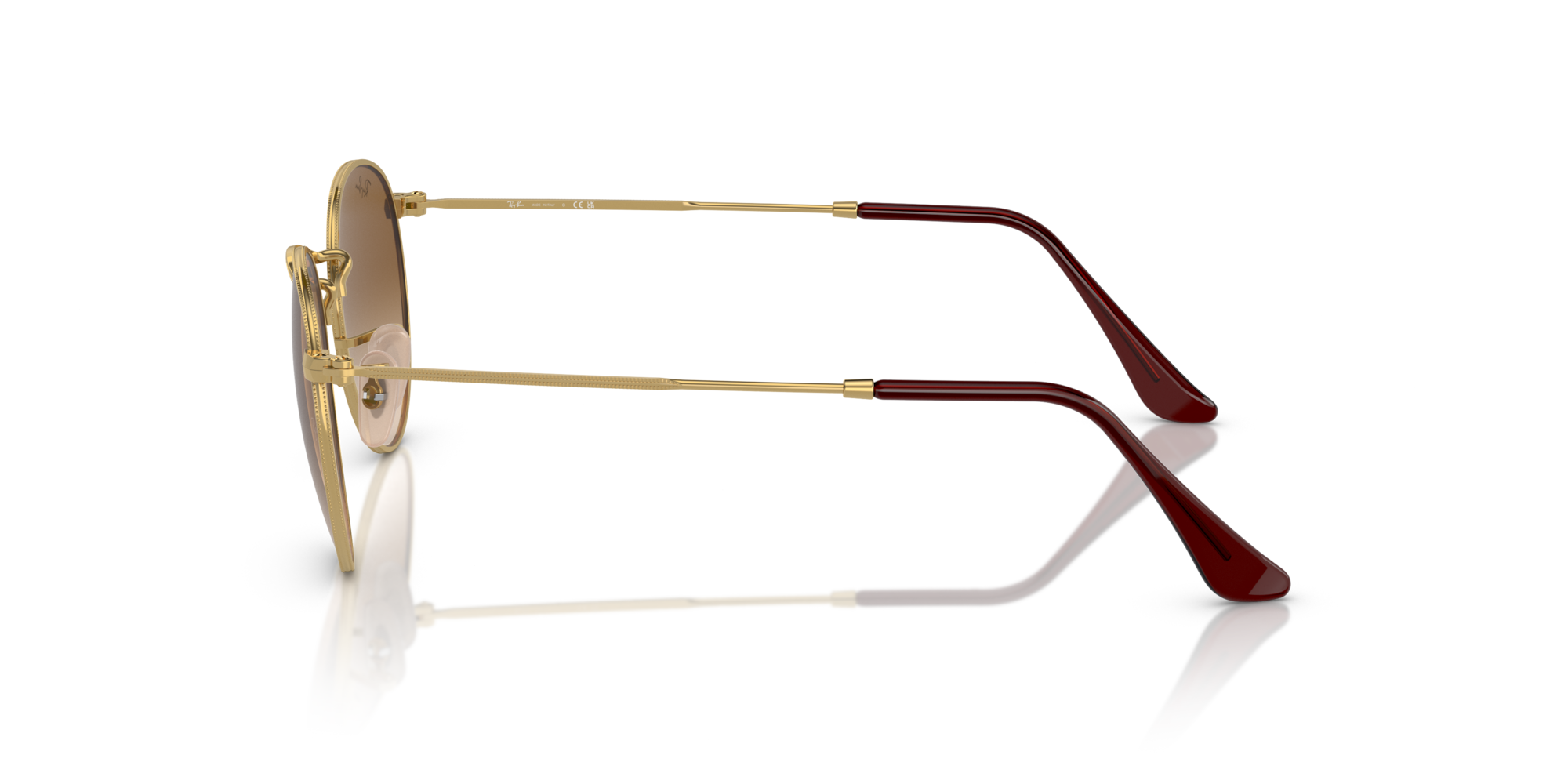 RAY-BAN ROUND METAL Gold / Brown / 001/51(47)