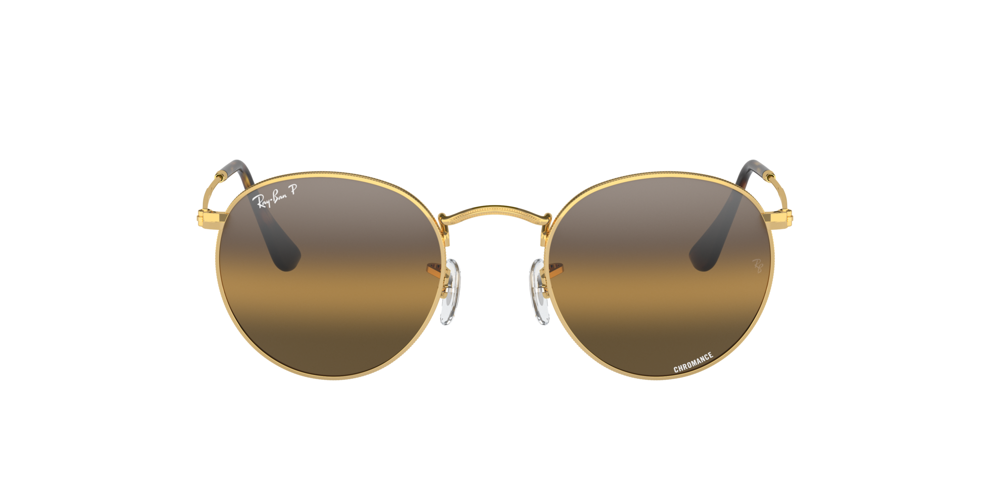 RAY-BAN ROUND METAL Arista Gold / Silver/Brown / 001/G5(50)