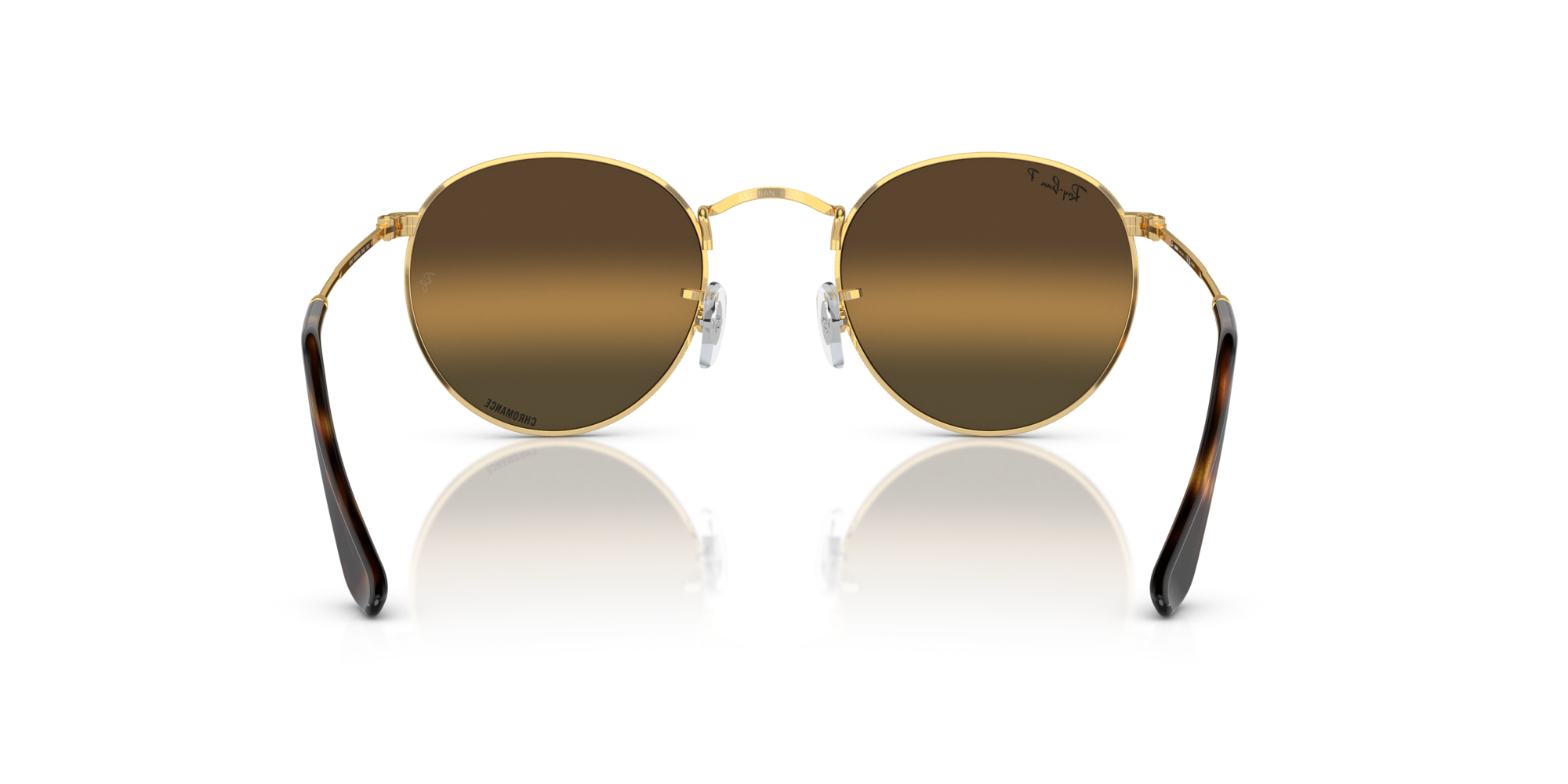 RAY-BAN ROUND METAL Arista Gold / Silver/Brown / 001/G5(50)