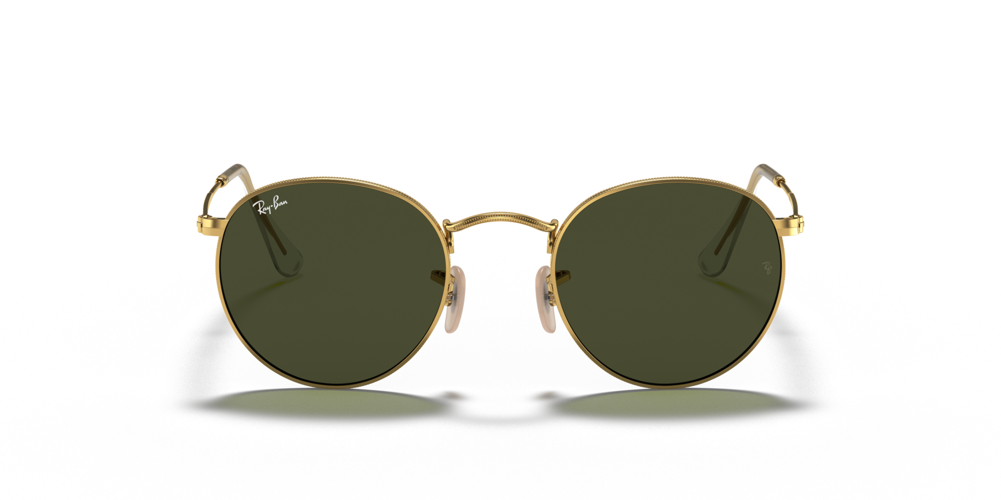 RAY-BAN ROUND METAL Arista Gold / G-15 Green / 001(47)