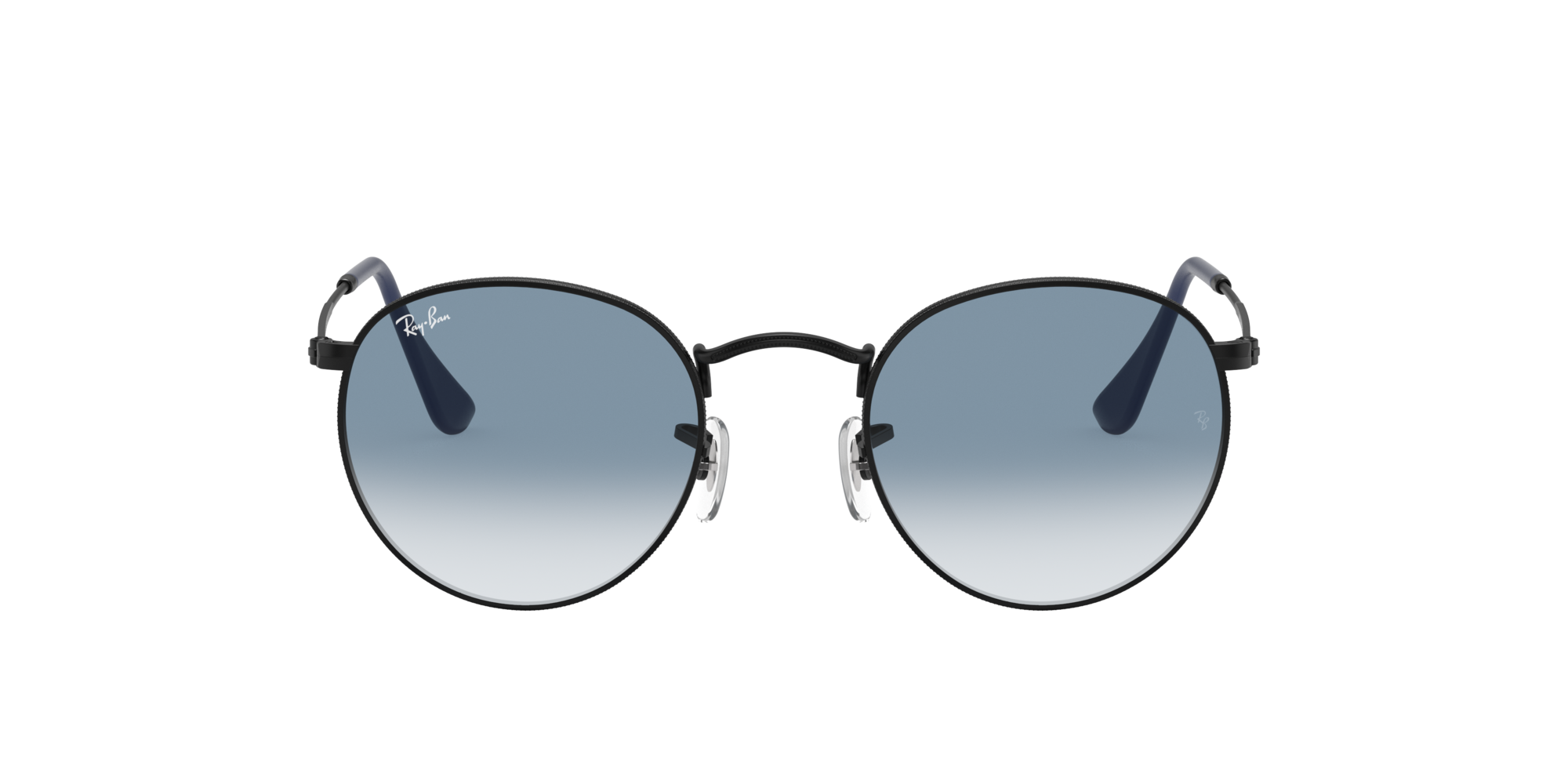 RAY-BAN ROUND METAL Black / Light Blue Gradient / 006/3F(50)