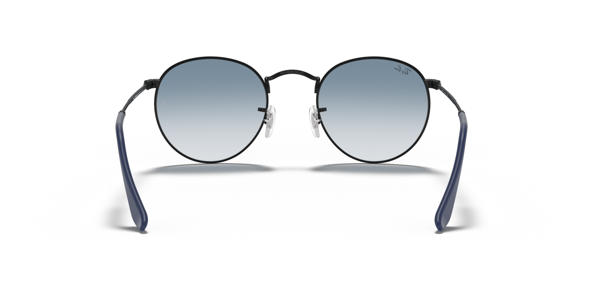 RAY-BAN ROUND METAL Black / Light Blue Gradient / 006/3F(50)