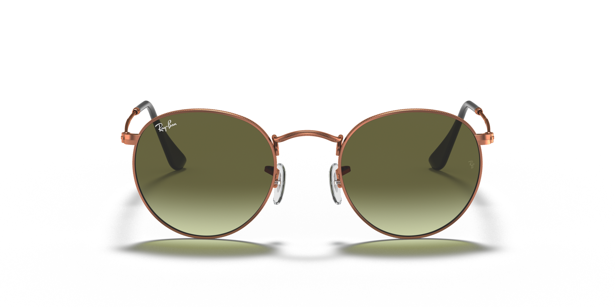 RAY-BAN ROUND METAL Bronze-Copper / Green Gradient / 9002A6(47)