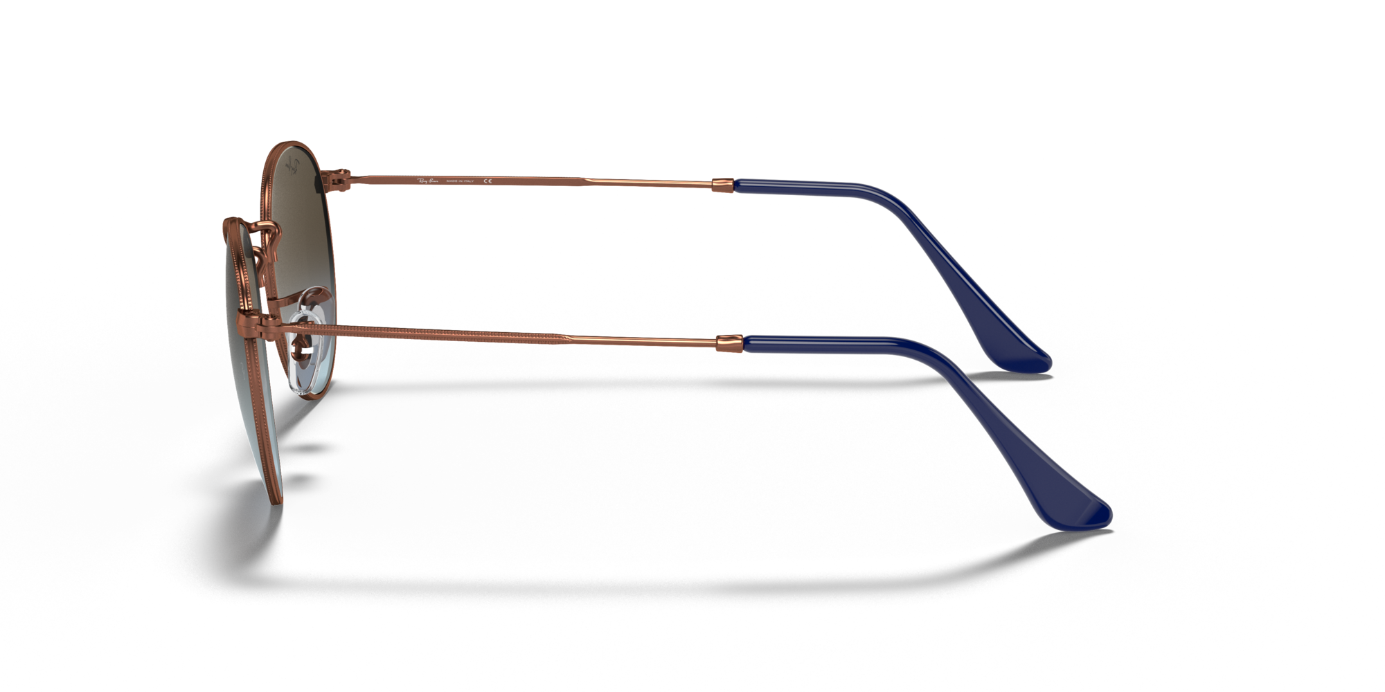 RAY-BAN ROUND METAL Bronze-Copper / Blue / 900396(50)