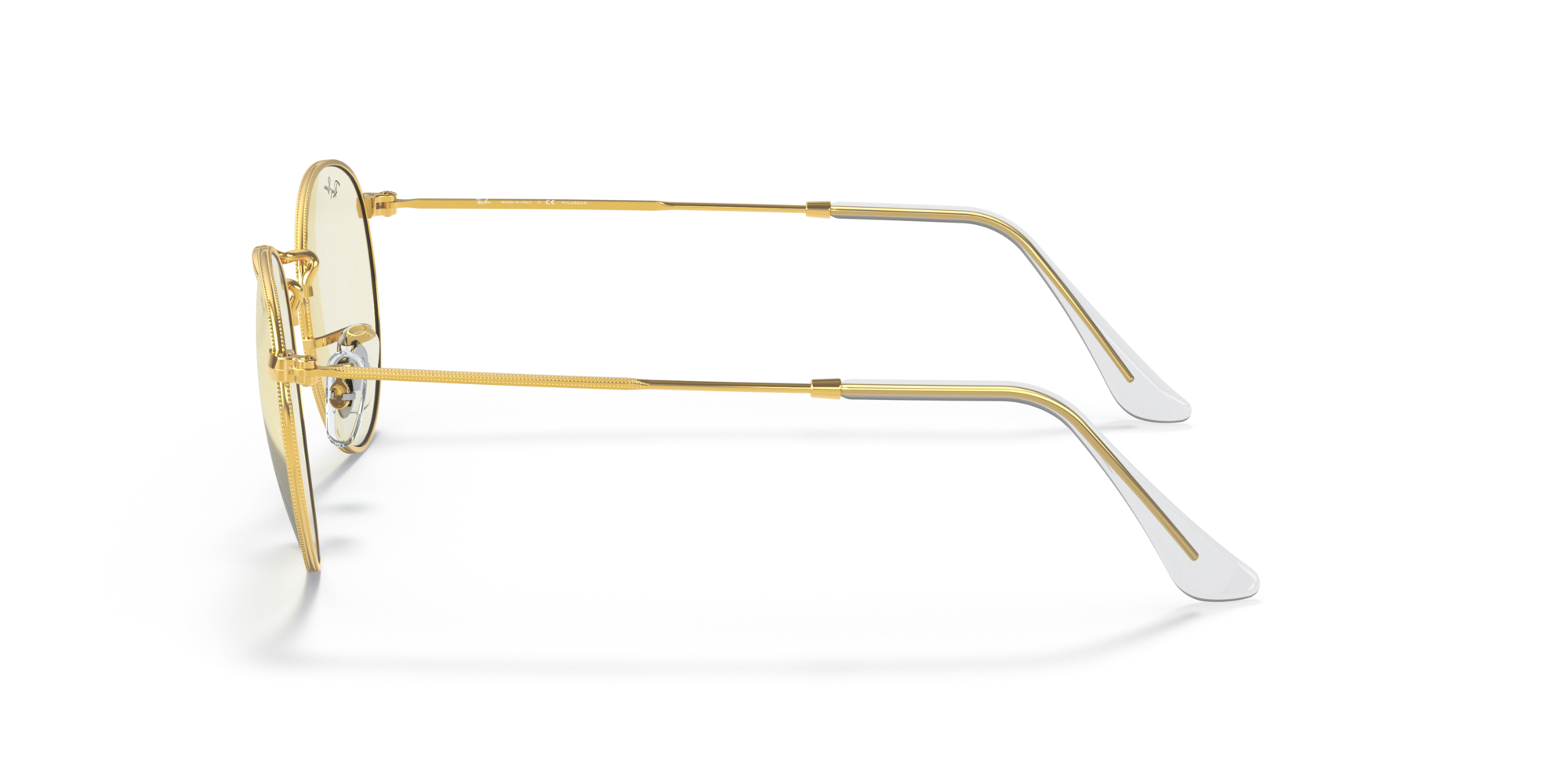 RAY-BAN ROUND METAL Gold / Clear / 9196BL(47)