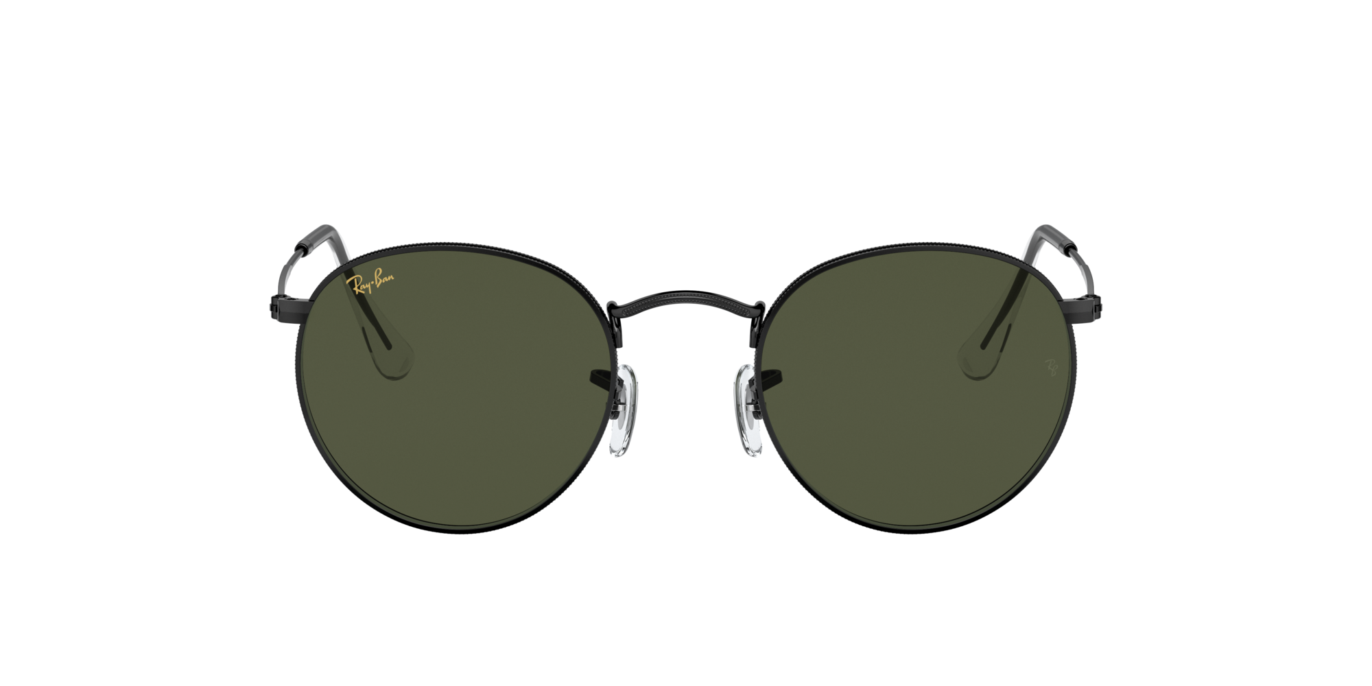 RAY-BAN ROUND METAL Black / G-15 Green / 919931(47)