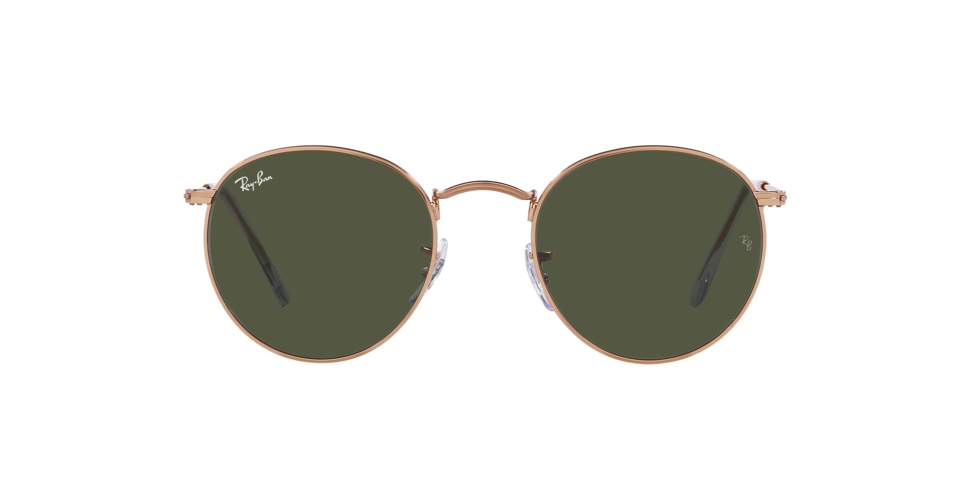 RAY-BAN ROUND METAL Rose Gold / Green / 920231(47)