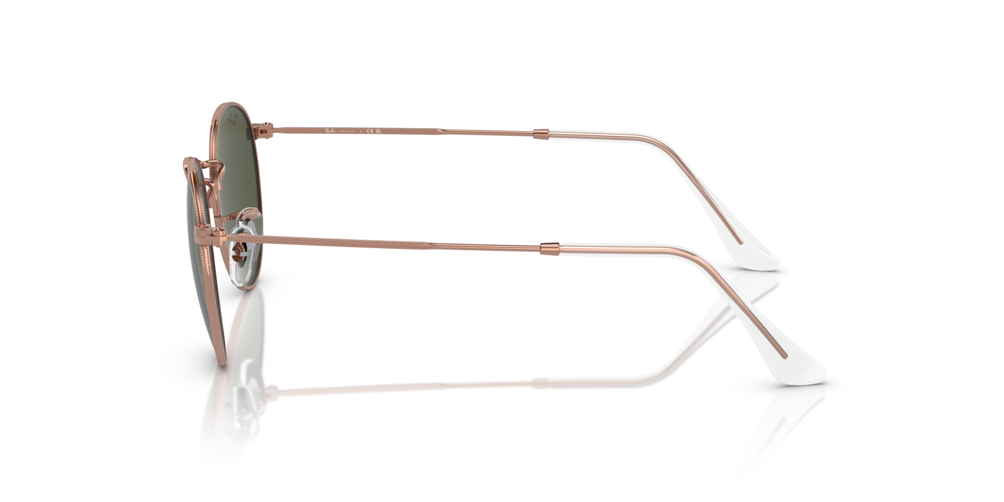 RAY-BAN ROUND METAL Rose Gold / Green / 920231(47)