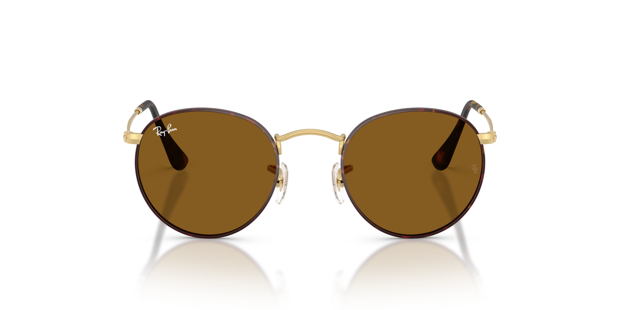 RAY-BAN ROUND METAL Matt Havana On Matt Arista Gold / Brown / 927533(50)