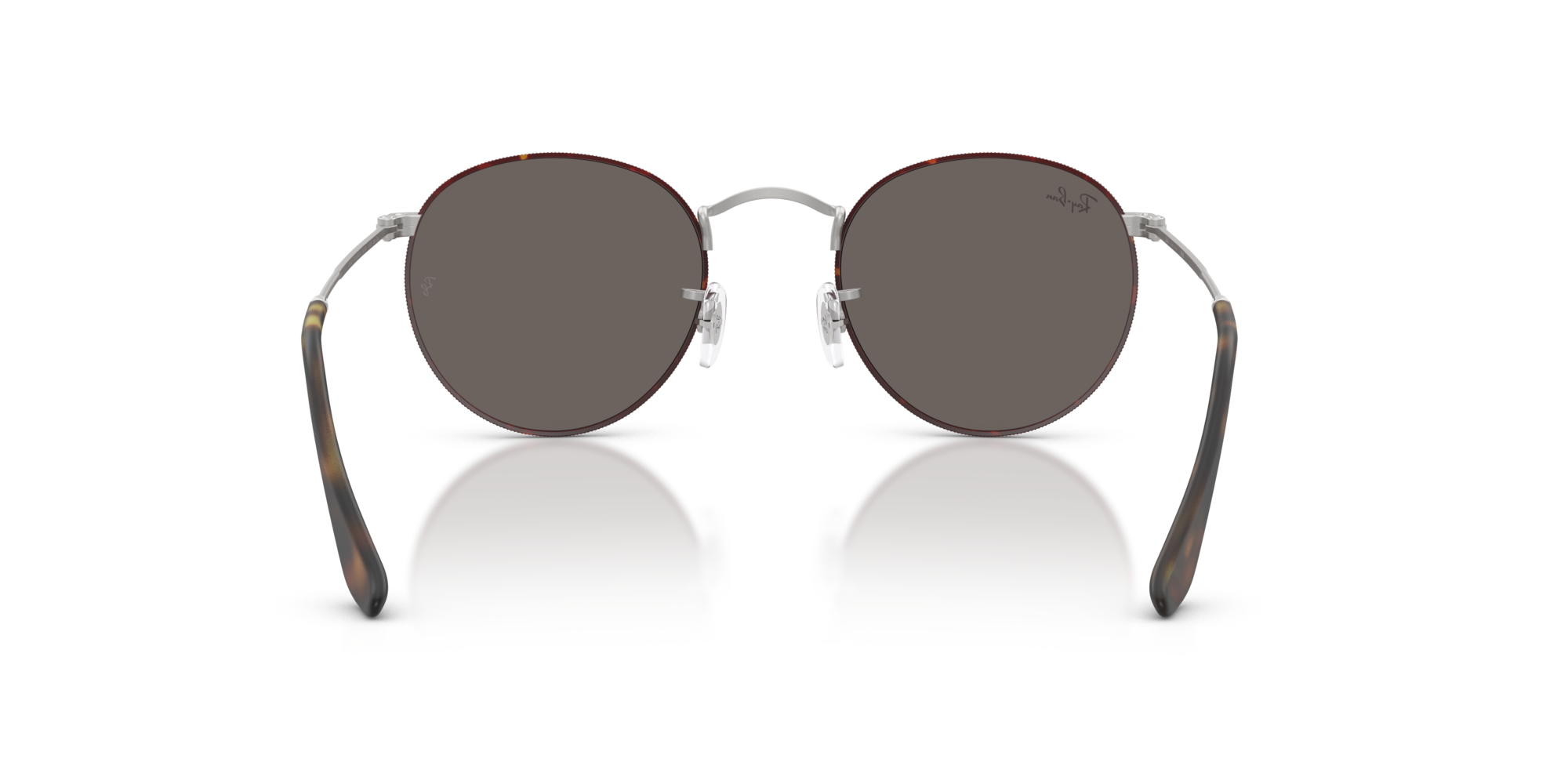 RAY-BAN ROUND METAL Matt Havana On Matt Silver / Dark Grey / 9277B1(50)