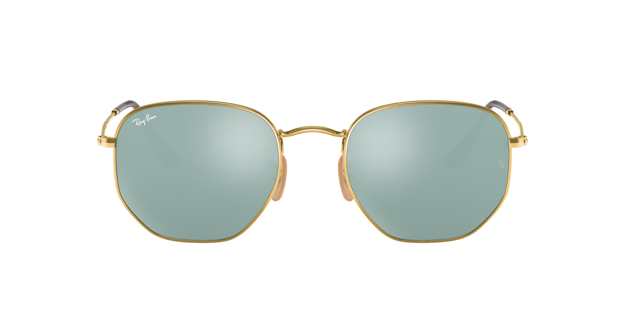 RAY-BAN HEXAGONAL Arista Gold / Silver Flash / 001/30(48)