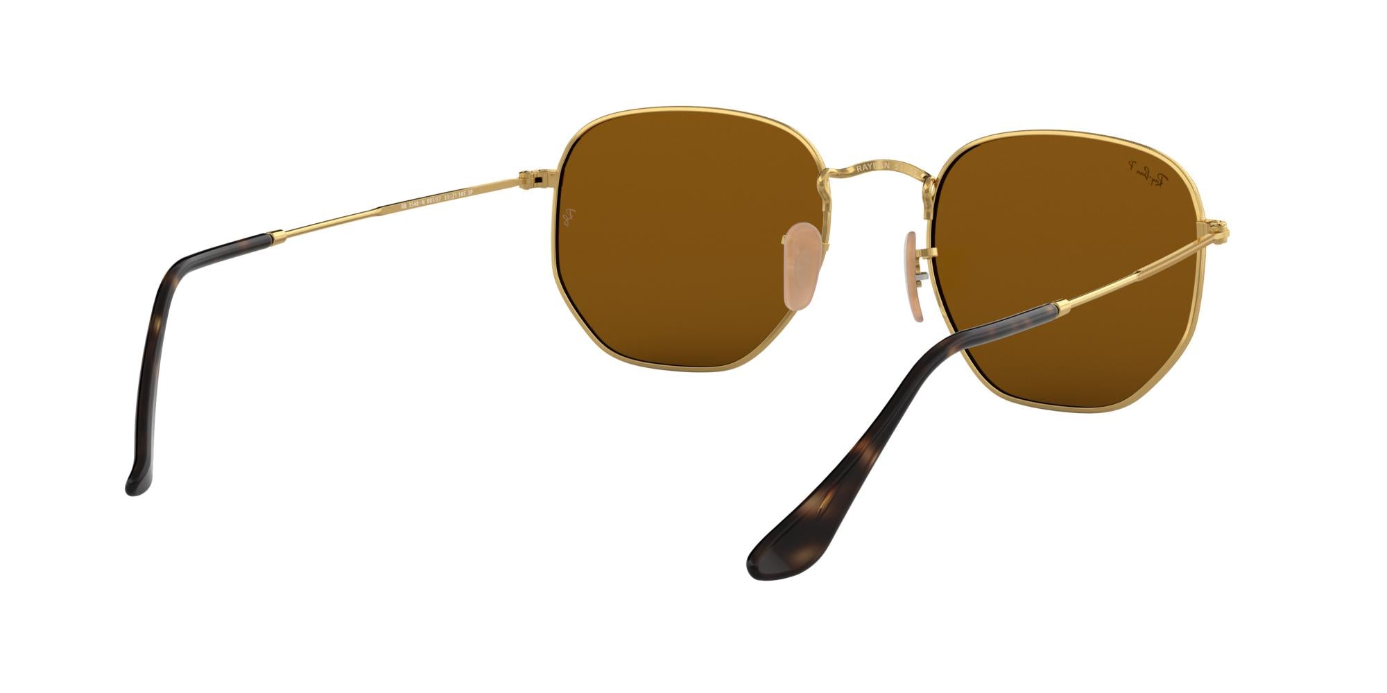 RAY-BAN HEXAGONAL Arista Gold / B-15 Brown / 001/57(51)