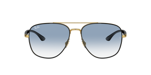 RAY-BAN Black On Gold / Blue / 90003F(56)