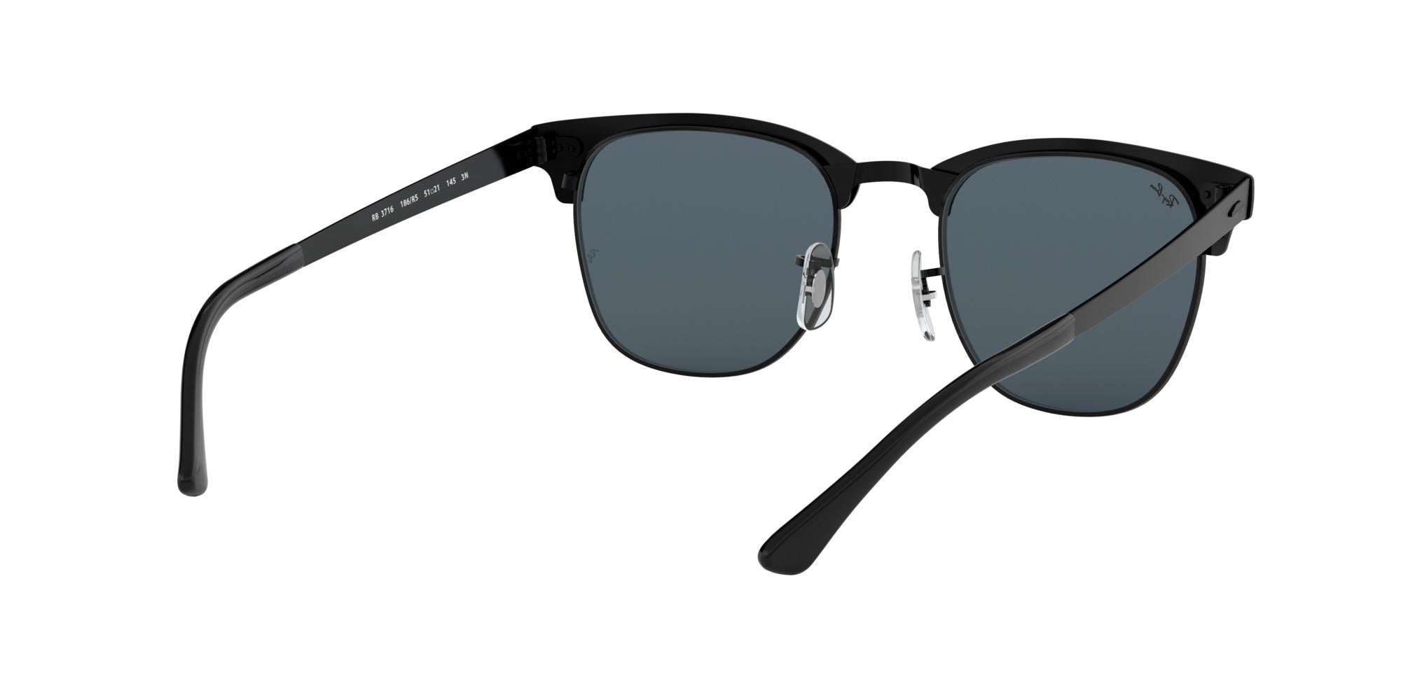 RAY-BAN CLUBMASTER METAL Black / Blue / 186/R5(51)