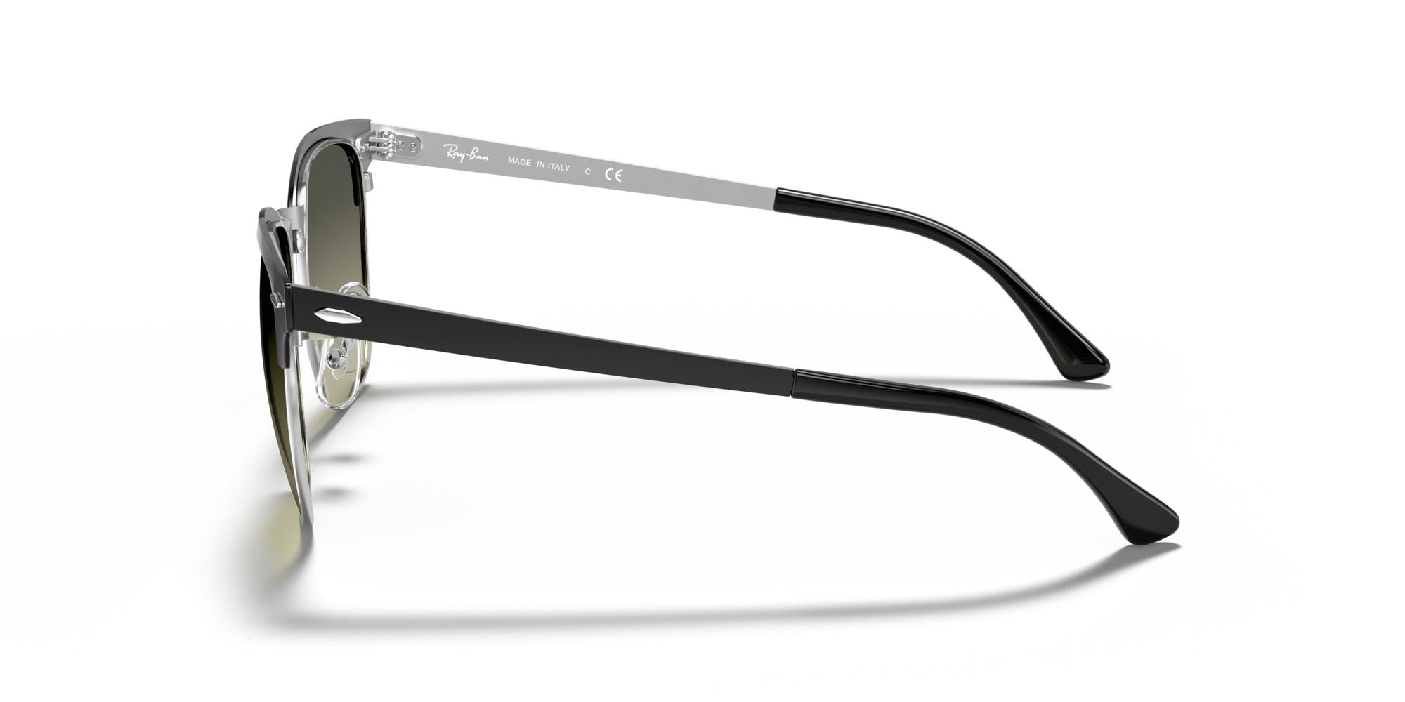 RAY-BAN CLUBMASTER METAL Black On Silver / Grey Gradient / 900471(51)