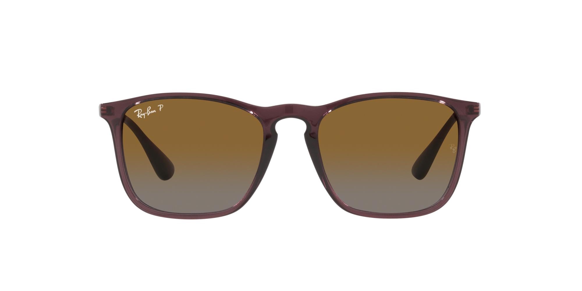RAY-BAN CHRIS Transparent Brown / Brown / 6593T5(54)
