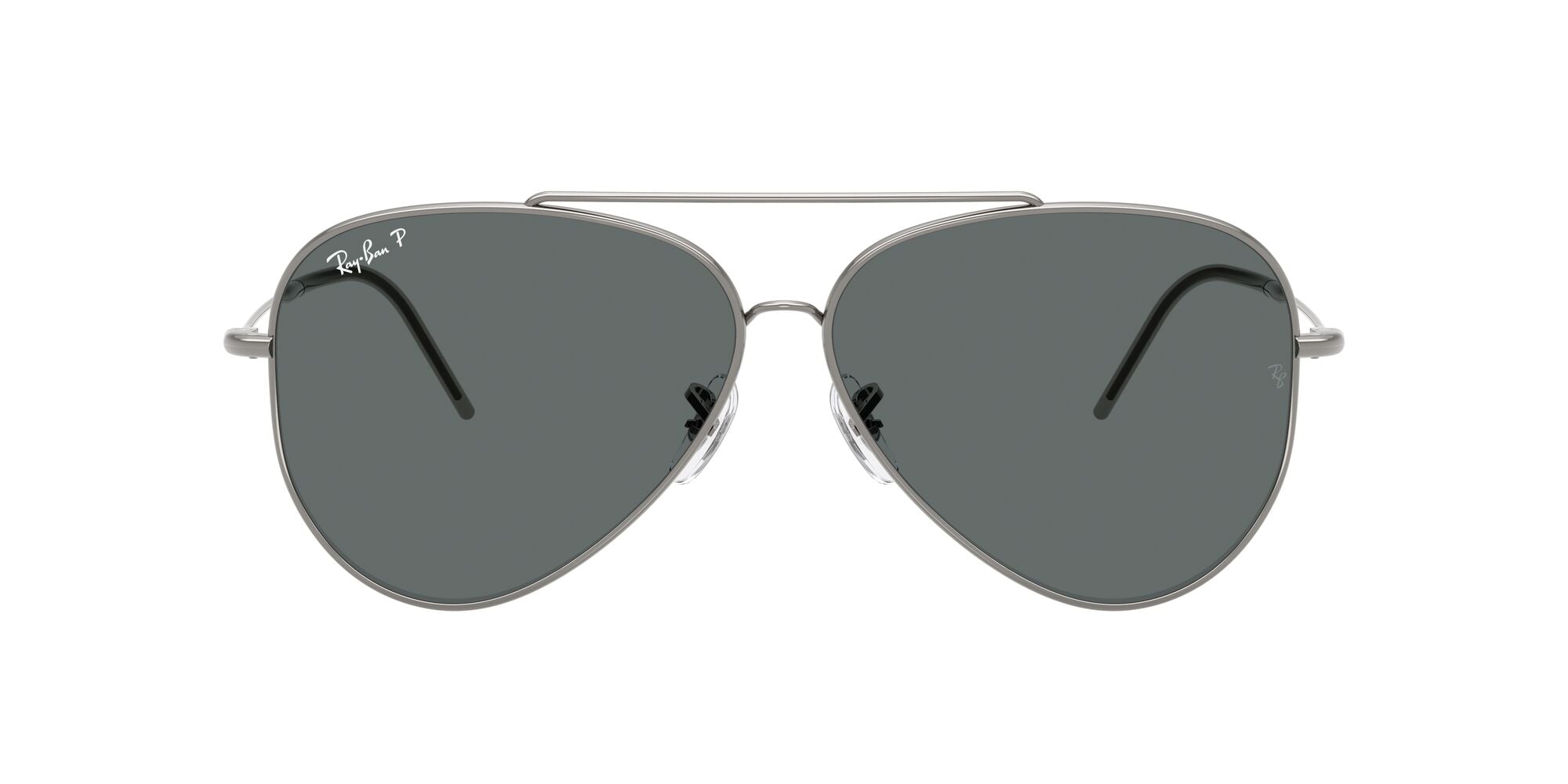 RAY-BAN AVIATOR REVERSE Gunmetal / Polar Dark Grey / 004/81(59)