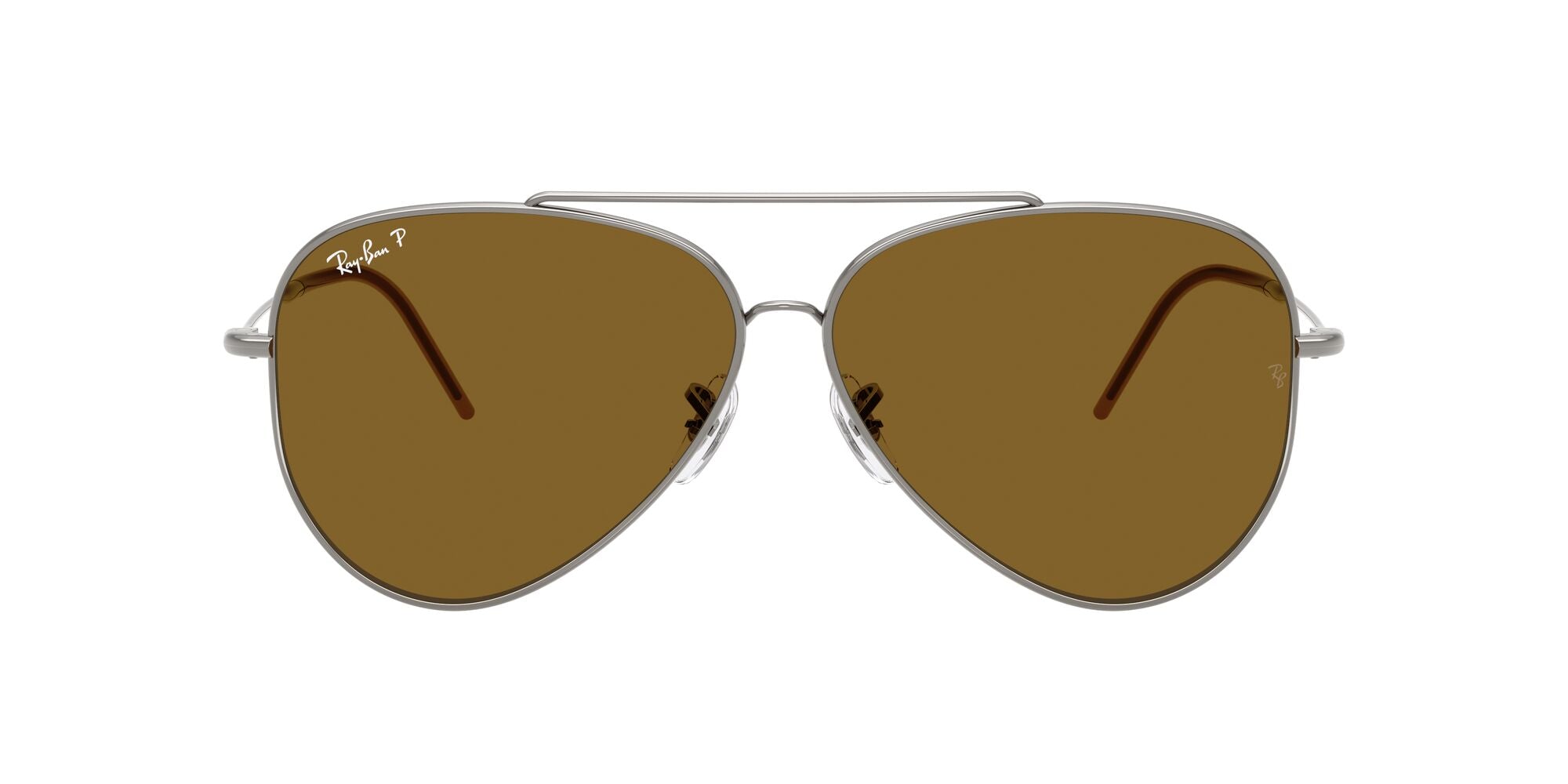 RAY-BAN AVIATOR REVERSE Gunmetal / Polar Dark Brown / 004/83(59)