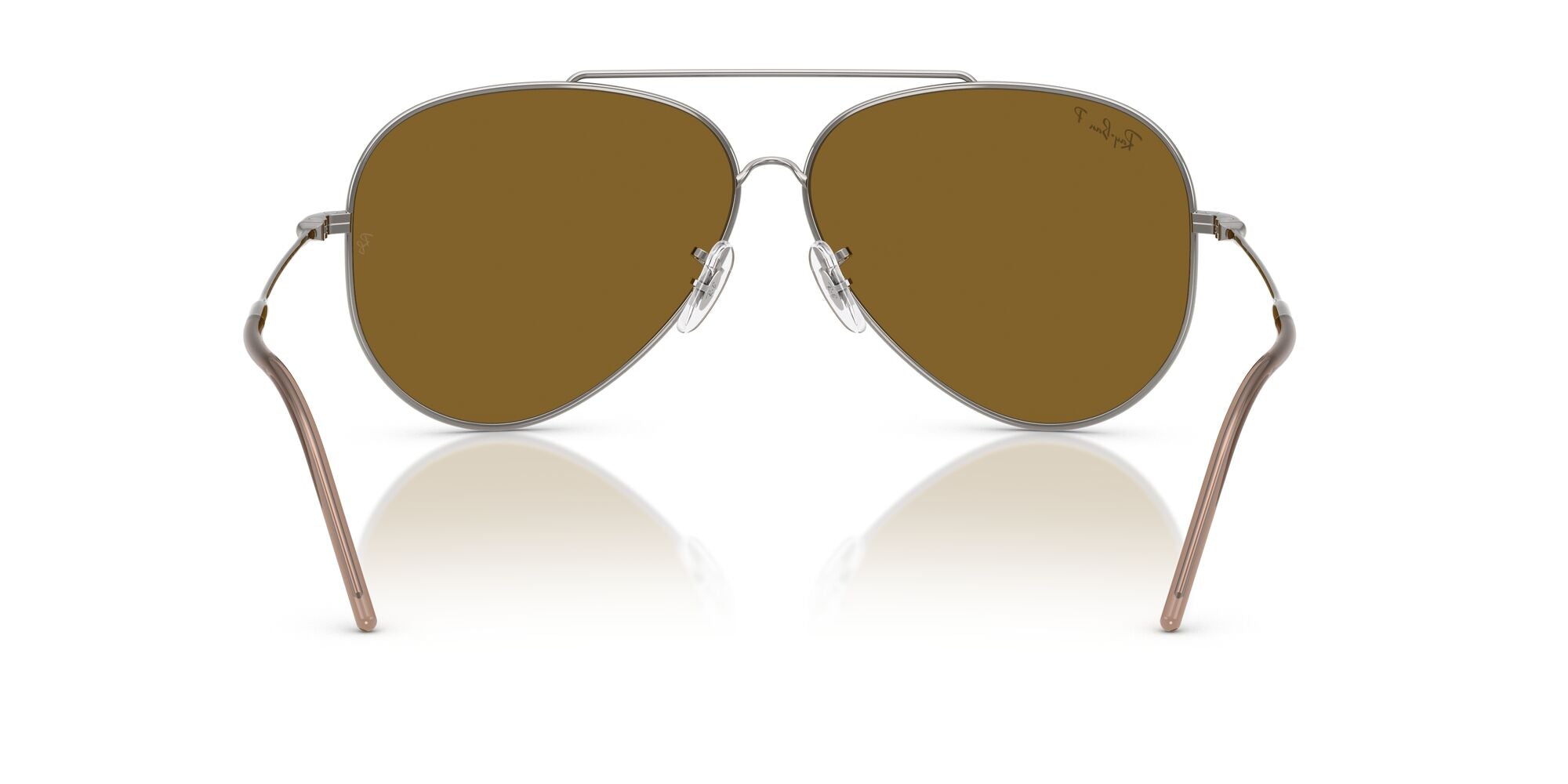 RAY-BAN AVIATOR REVERSE Gunmetal / Polar Dark Brown / 004/83(59)
