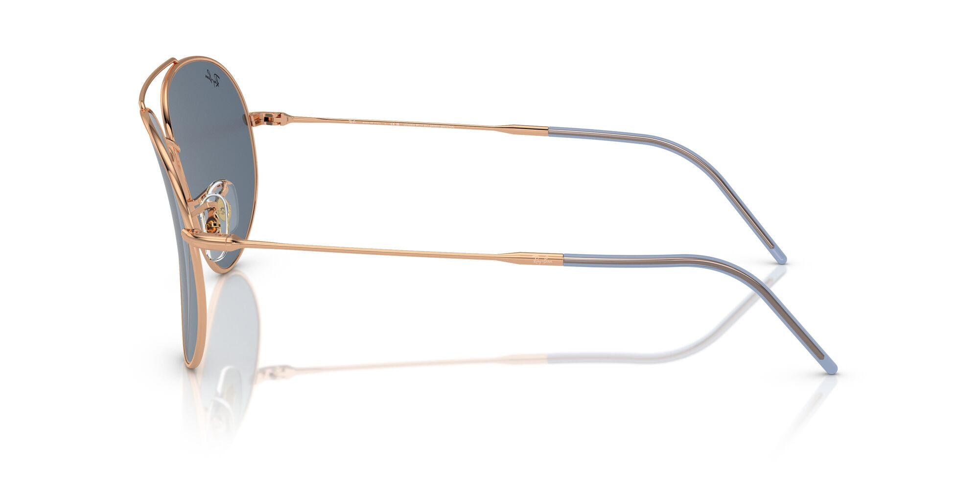 RAY-BAN AVIATOR REVERSE Rose Gold / Blue / 92023A(59)