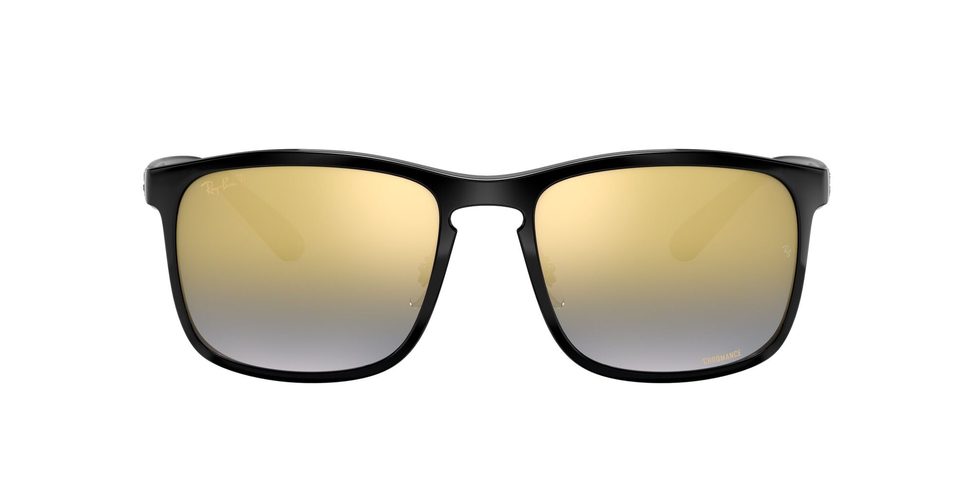 RAY-BAN Black / Blue Mirror Gold Gradient / 601/J0(58)